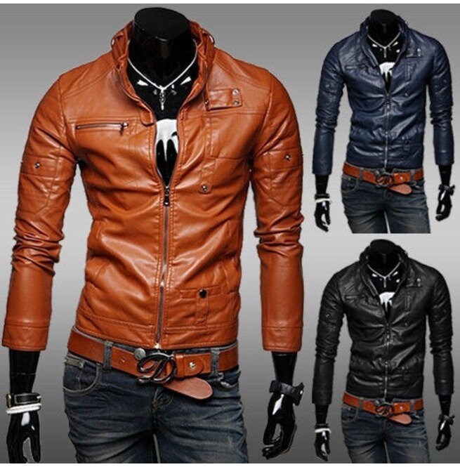 Tan Color Leather Jacket Men's New Motorcycle Jacket Men - Etsy