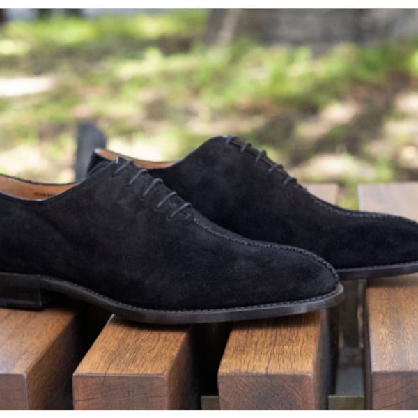 mens black suede shoes uk