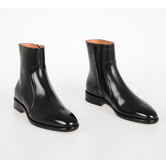 men's dress boots with zipper