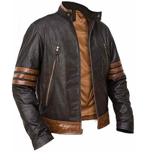 X Men Wolverine Leather Jacket Xmen Wolverine Leather Jacket Etsy