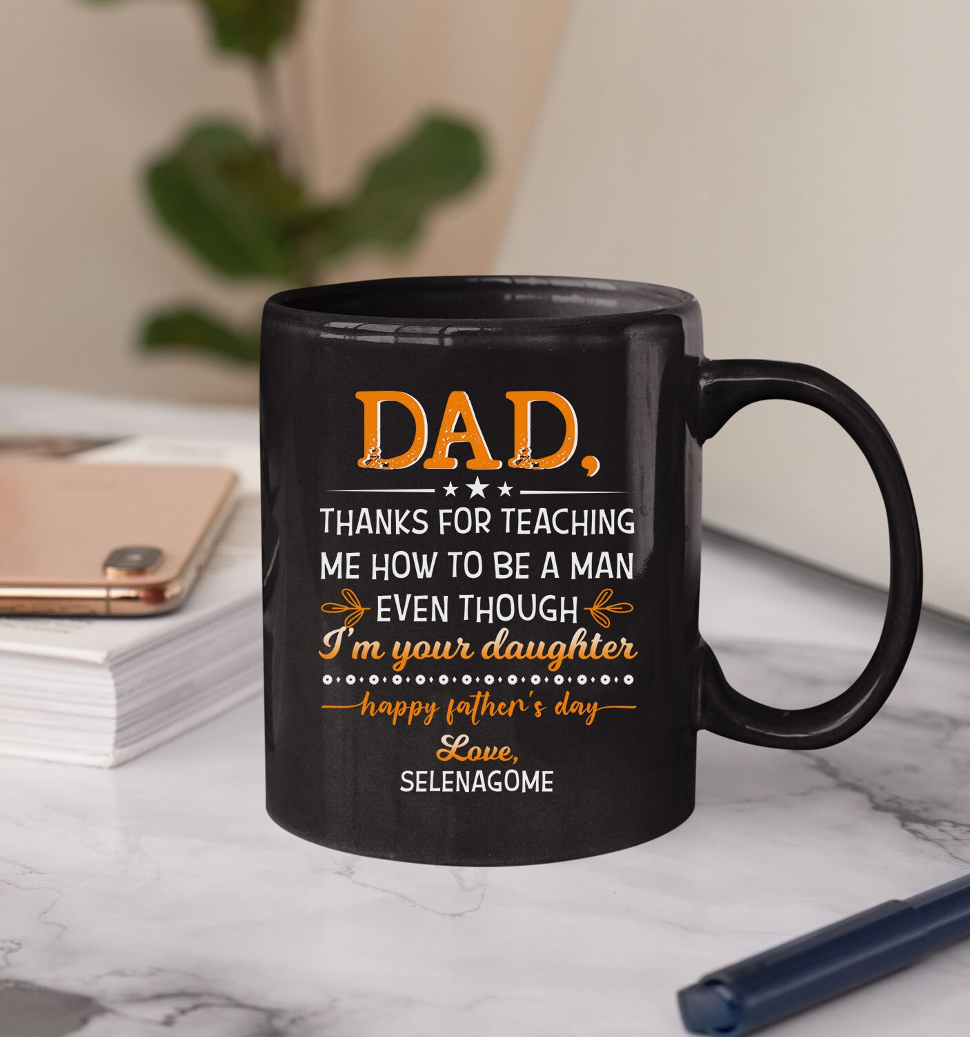 Personalized Dad Coffee Mug Daughter and Dad Gift from Etsy