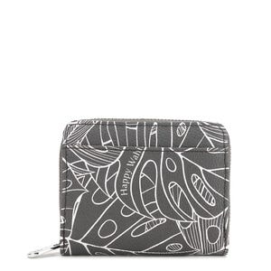 Cartera Meily Monstera Líneas Gris