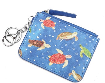 Card Case May Local Turtles Blue