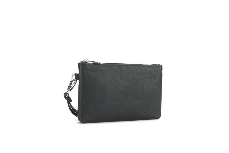 Wristlet Melody Lehua Embossed Black image 4