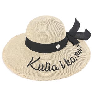 Hat Gardenia Kūlia i ka nu'u Beige