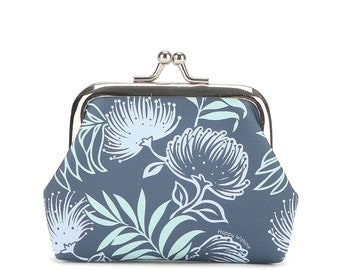 Grande pochette pour pièces, gris Lehua