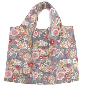 Sac pliable Jackie Japanese Floral Bleu
