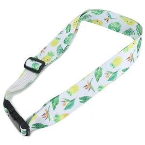 Bagageriem Ananas Monstera Wit