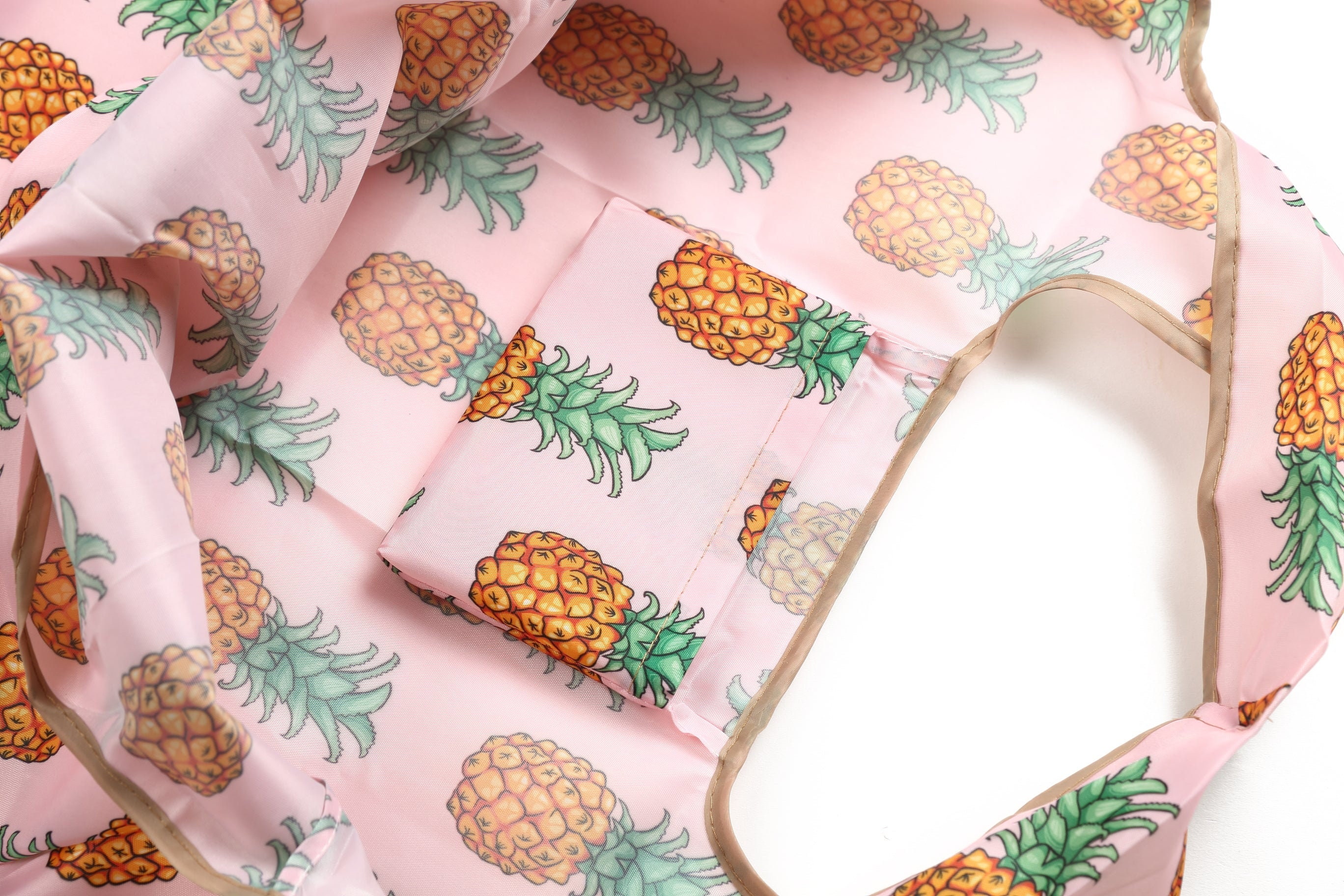 Discover Pineapple Pink Shopping Tote Bags