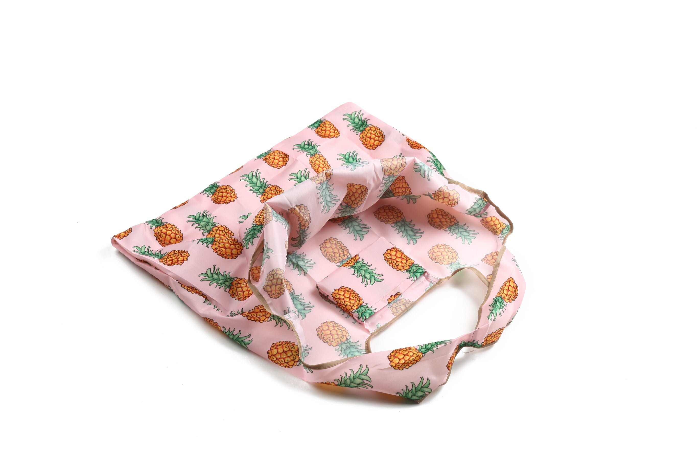 Discover Pineapple Pink Shopping Tote Bags