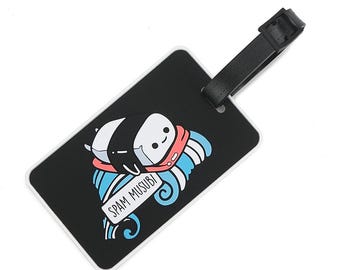 Luggage Tag Spam Musubi Black