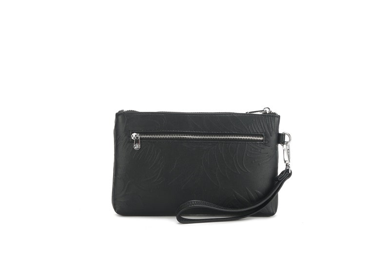 Wristlet Melody Lehua Embossed Black image 5