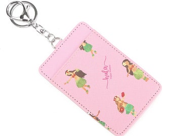 Card Case April Hula Girl Pink