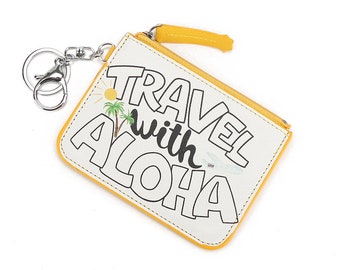 Card Case May Travel With Aloha White