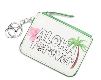 Card Case May Aloha Forever White