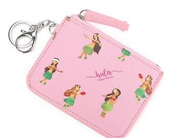 Card Case May Hula Girl Pink