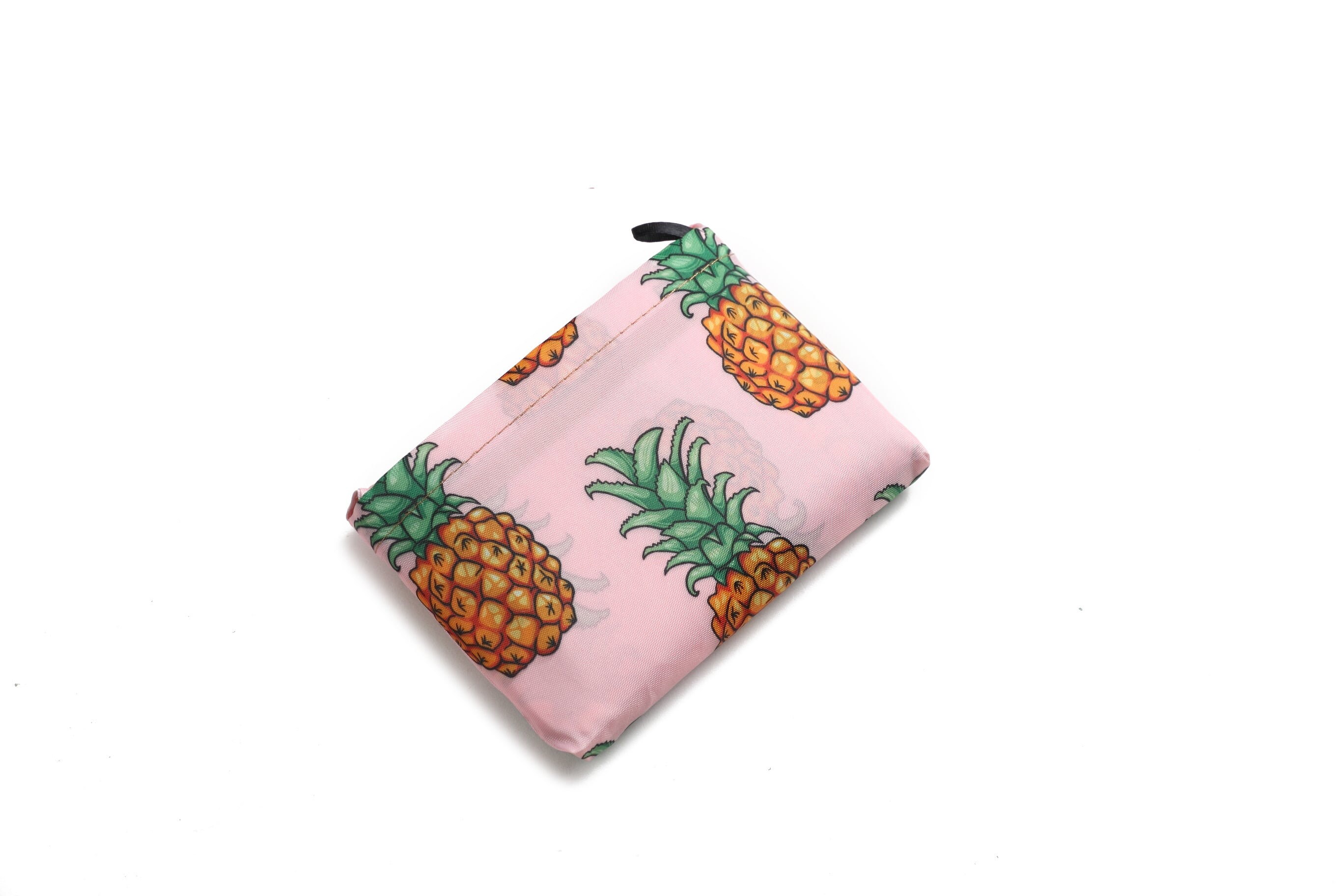 Discover Pineapple Pink Shopping Tote Bags