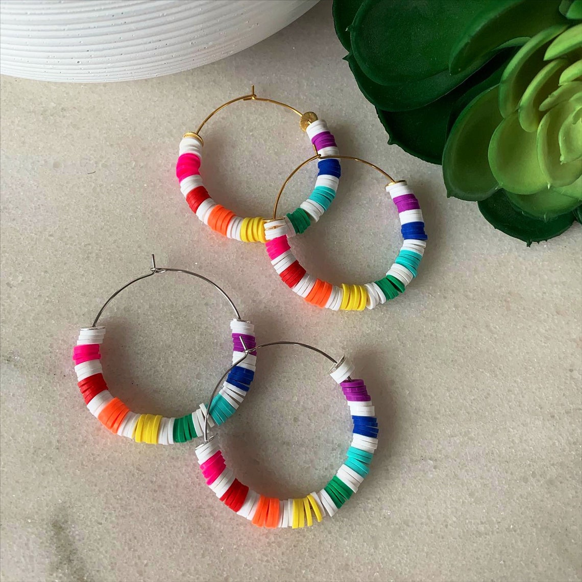 heishi-beaded-wire-hoop-earrings-2-clay-polymer-african-disk-etsy