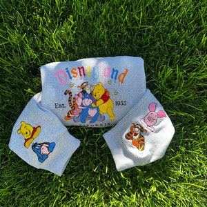 Winnie the Pooh Embroidered Sweatshirt - Embroidered Crewneck - Custom Sweatshirt - Fall Sweater - Halloween Sweater