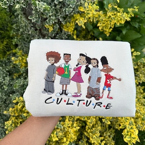 Embroidered Black Cartoon Characters Shirt, Juneteenth Shirt, BLM T-shirt, Black Culture Shirt,Black Girl Magic Shirt, Freedom Shirt