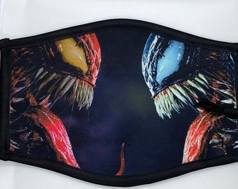 Venom versus Carnage custom face mask