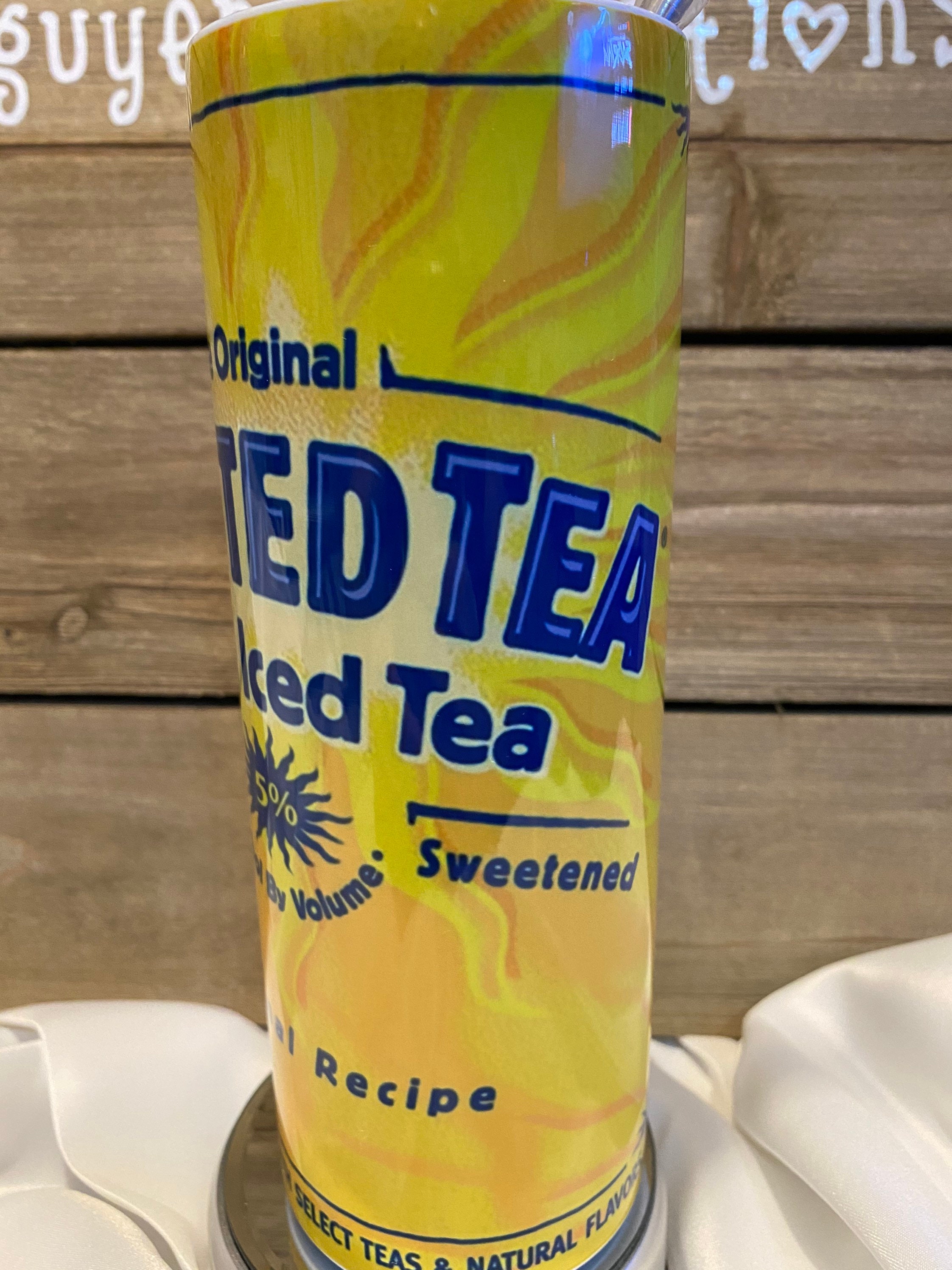 Twisted tea tumbler 20 oz Etsy
