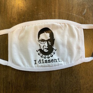 RBG. Ruth Bader Ginsburg portrait, I dissent.