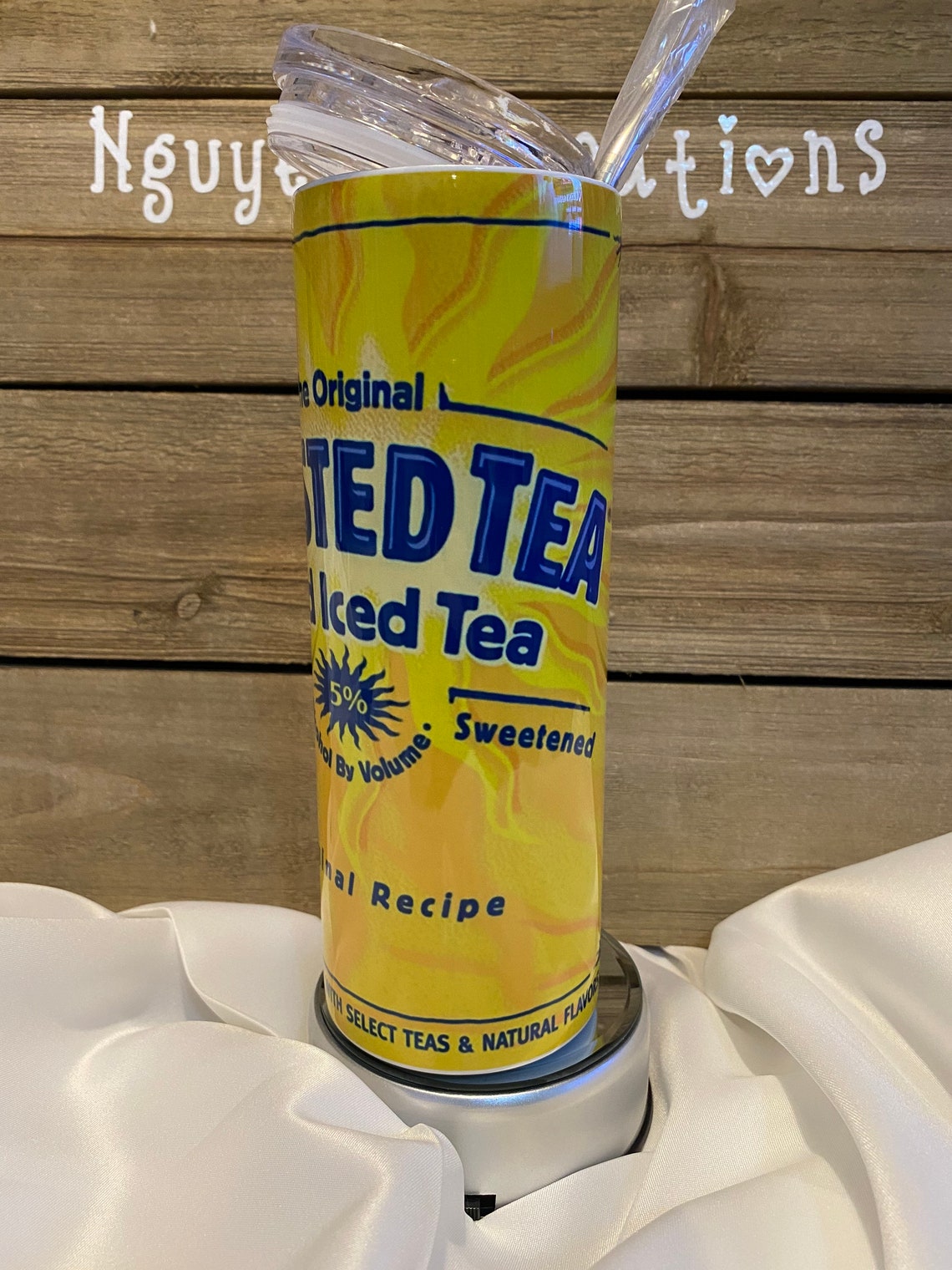 Twisted tea tumbler 20 oz Etsy