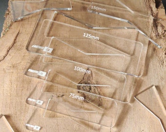 Router Template Jig for Bowtie Joints – Clear Acrylic Guide Set (4 Sizes)