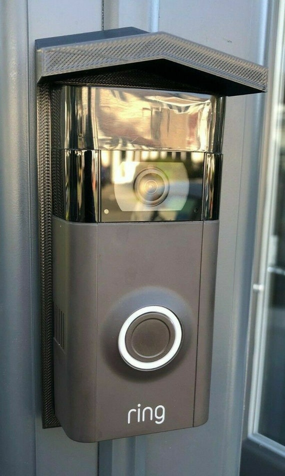 Weatherproof Rain Cover For Ring Doorbell (Gen 2) - IP66 Waterproof Protective Shield For Camera In Rain, Snow & Sun
