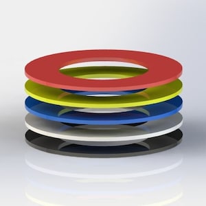 Coloured Downlight Spotlight Surround Ring Plastic Bezel Acrylic  - Multiple Colours Available