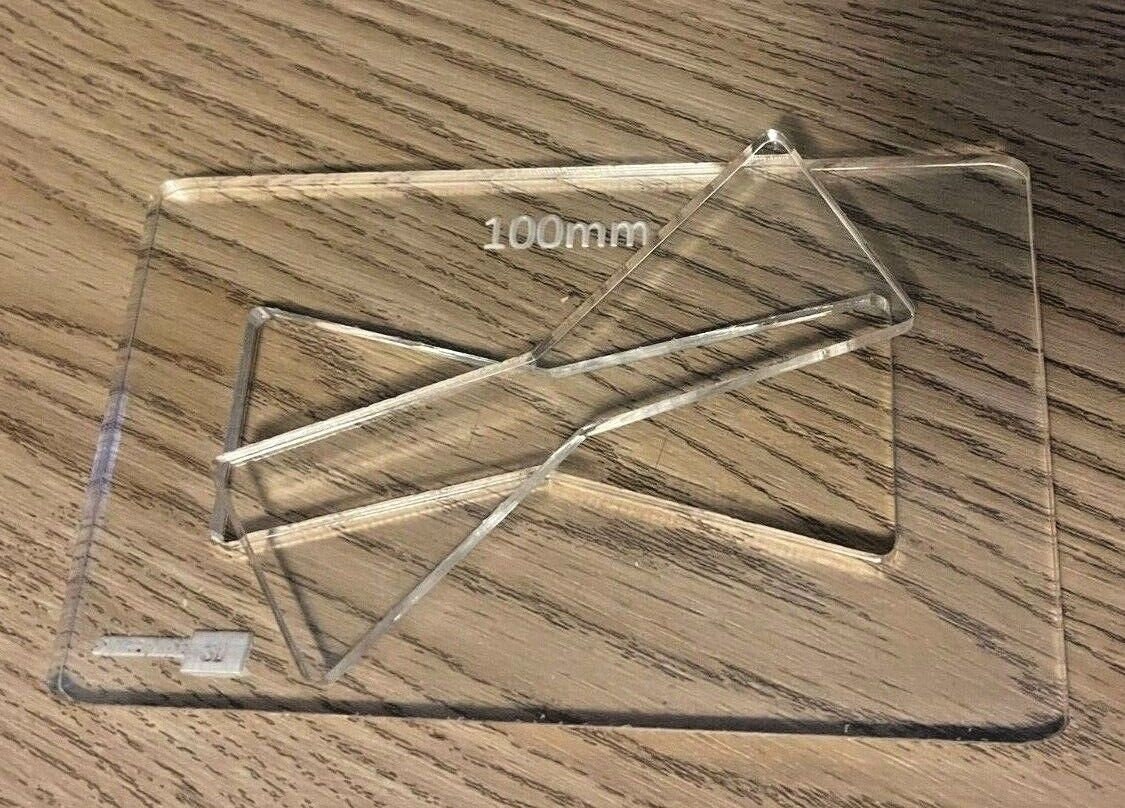 Router Jig for Butterfly Bowtie Dutchman Clear Acrylic 5mm Various