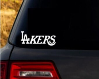 Lakers Dodgers Decal | Lakers Decal | Dodgers Decal | Lakers Sticker | Car Decal | Laptop Decal | Tumbler Decal | Truck Decal