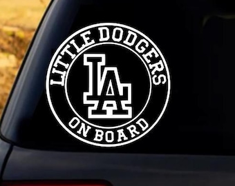 Little Dodgers on Board Decal | Dodgers Decal | LA Dodgers Decal | Baby on Board | Car Decal | Laptop Decal | Tumbler Decal | Truck Decal