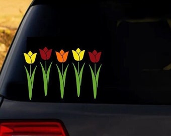 Tulips | Tulips Decal | Tulip Flower | Flower Decal | Car Decal | Tumbler Decal |