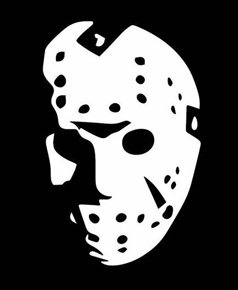 Jason Voorhees Decal Sticker Friday the 13th Decal For Car | Etsy