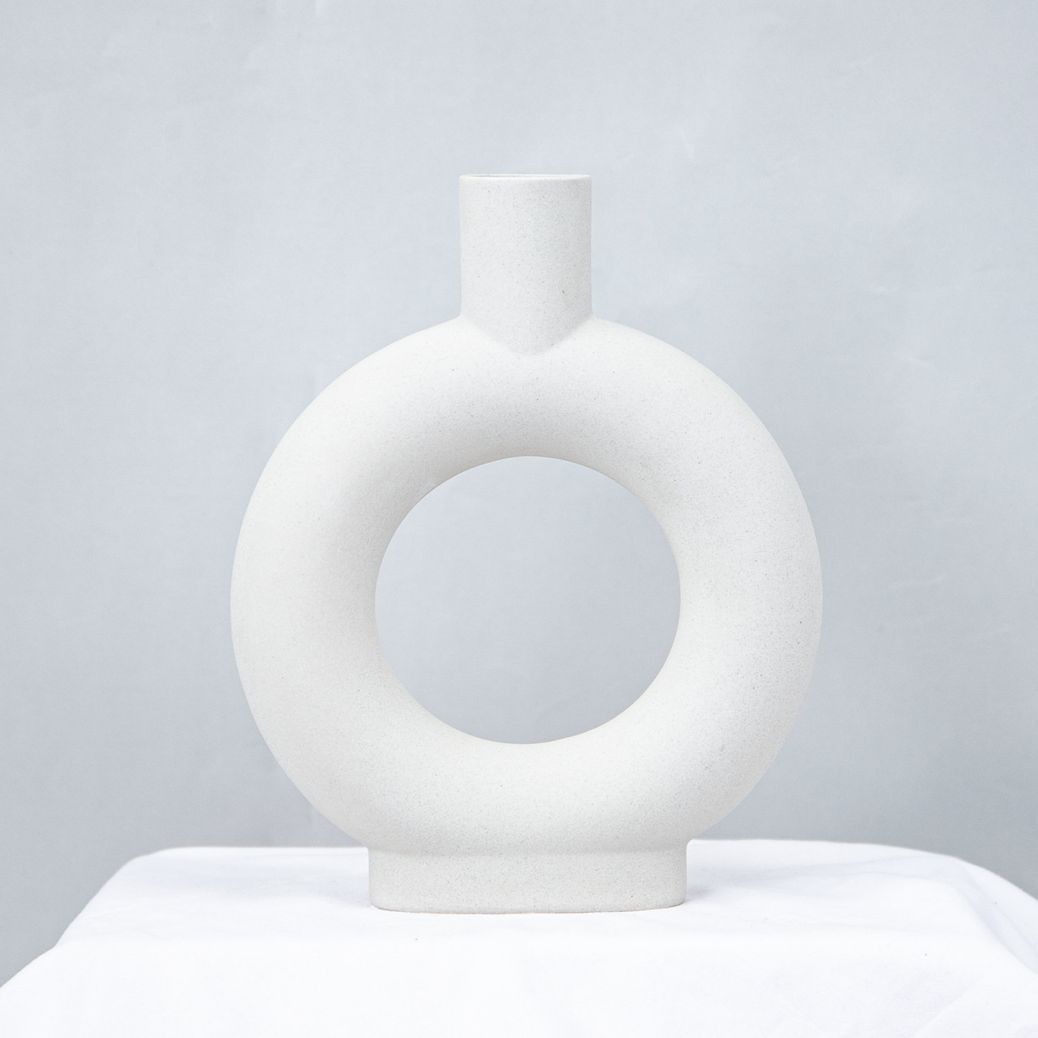 Donut Vase Ceramic White Donut Vase Half Donut Vase Etsy