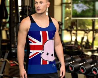 SARANG with the UK flag – Unisex Tank Top