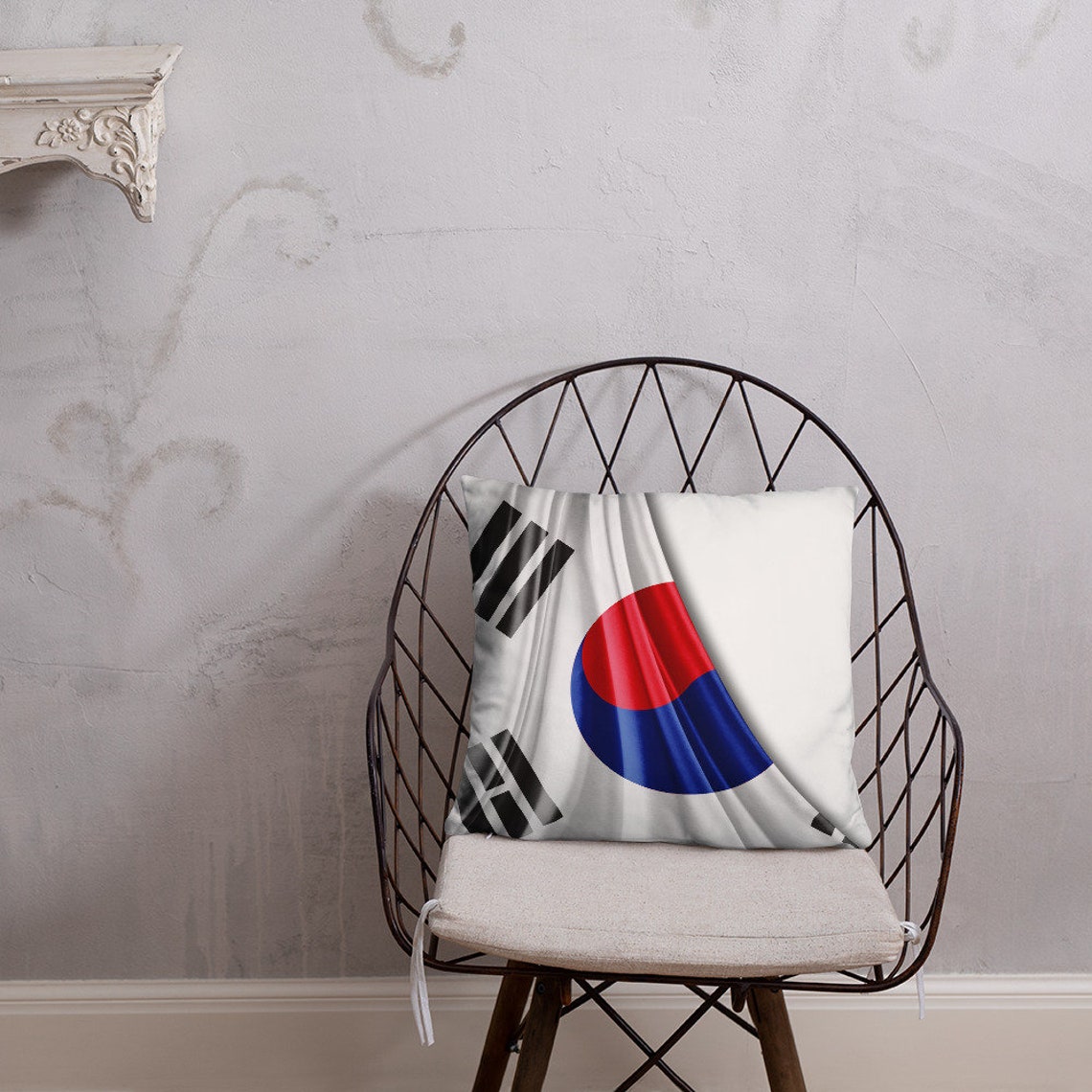 South Korean flag Basic Pillow Etsy