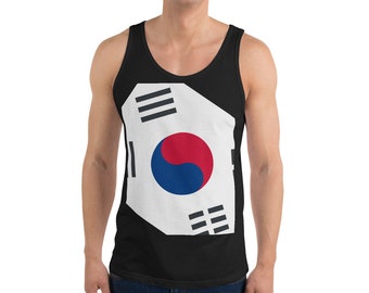 South Korea flag Morning Sun tee t shirts Sports tank top