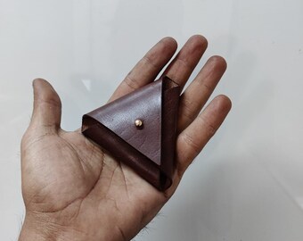 EDC handmade leather coin pouch