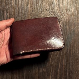 carteira horizontal bifold 4+1 n 4+2 em couro resistente