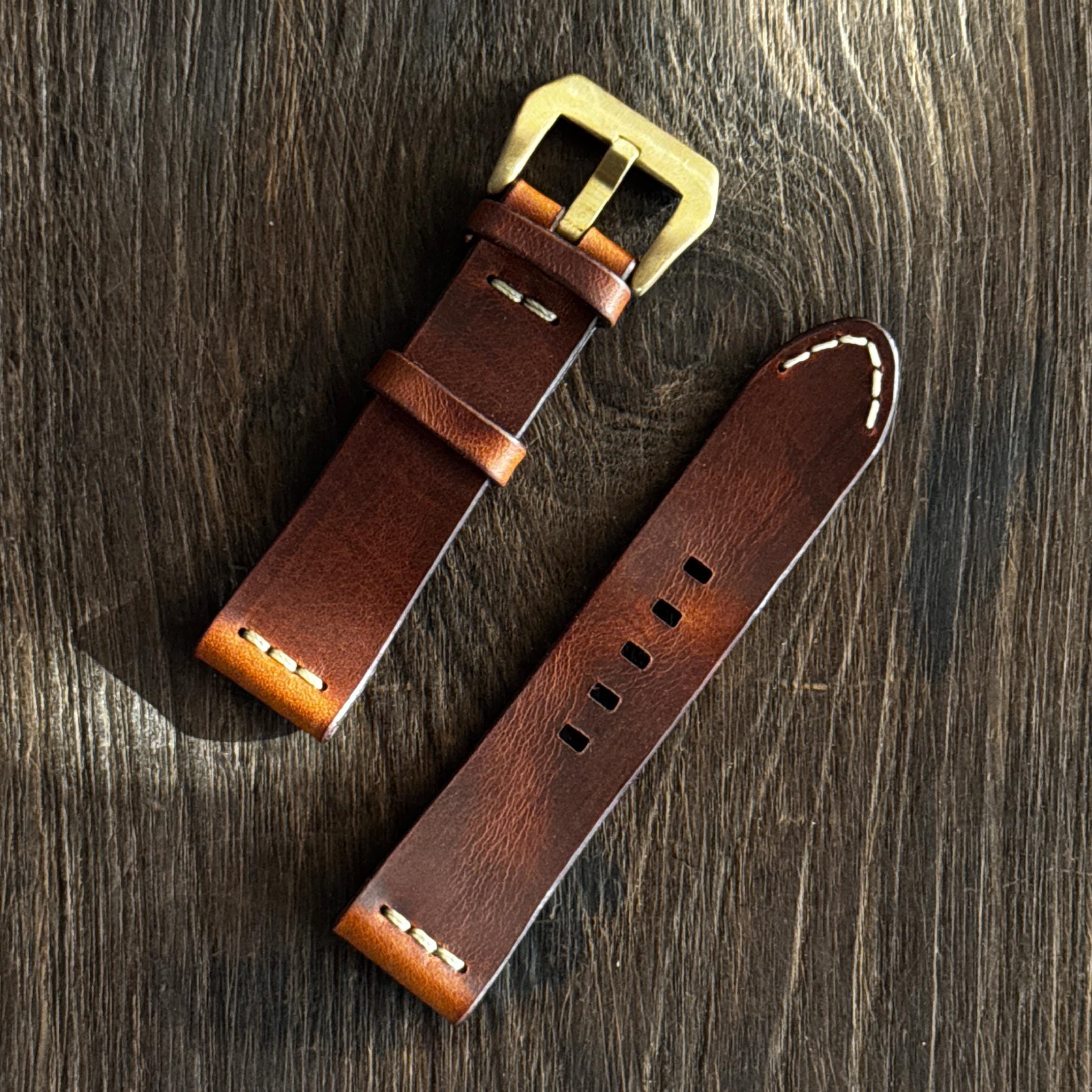 Panerai Leather Strap Handmade - Etsy