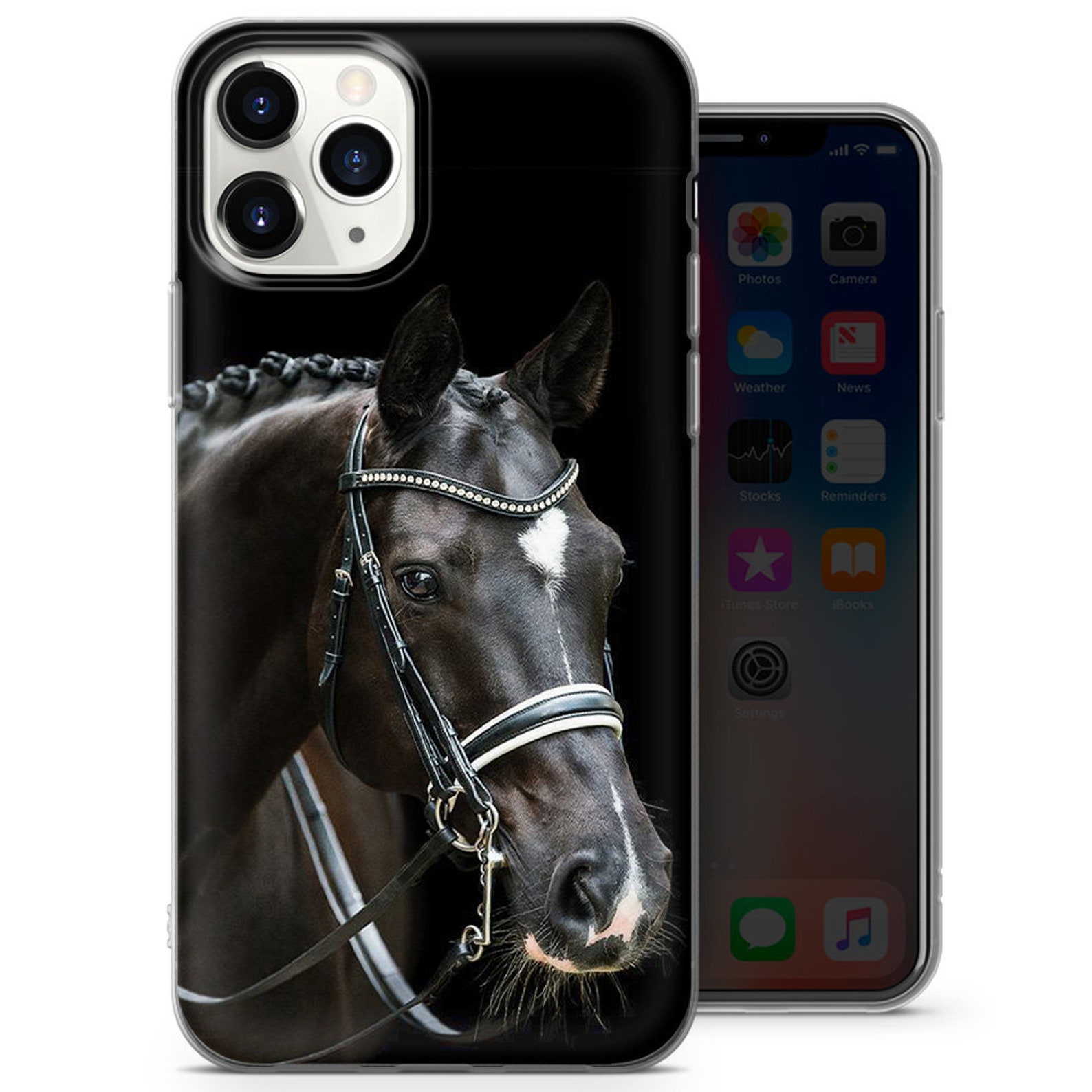 Horse Phone Case Animal Cover Fit for Iphone 12 7 8 XS Etsy Australia