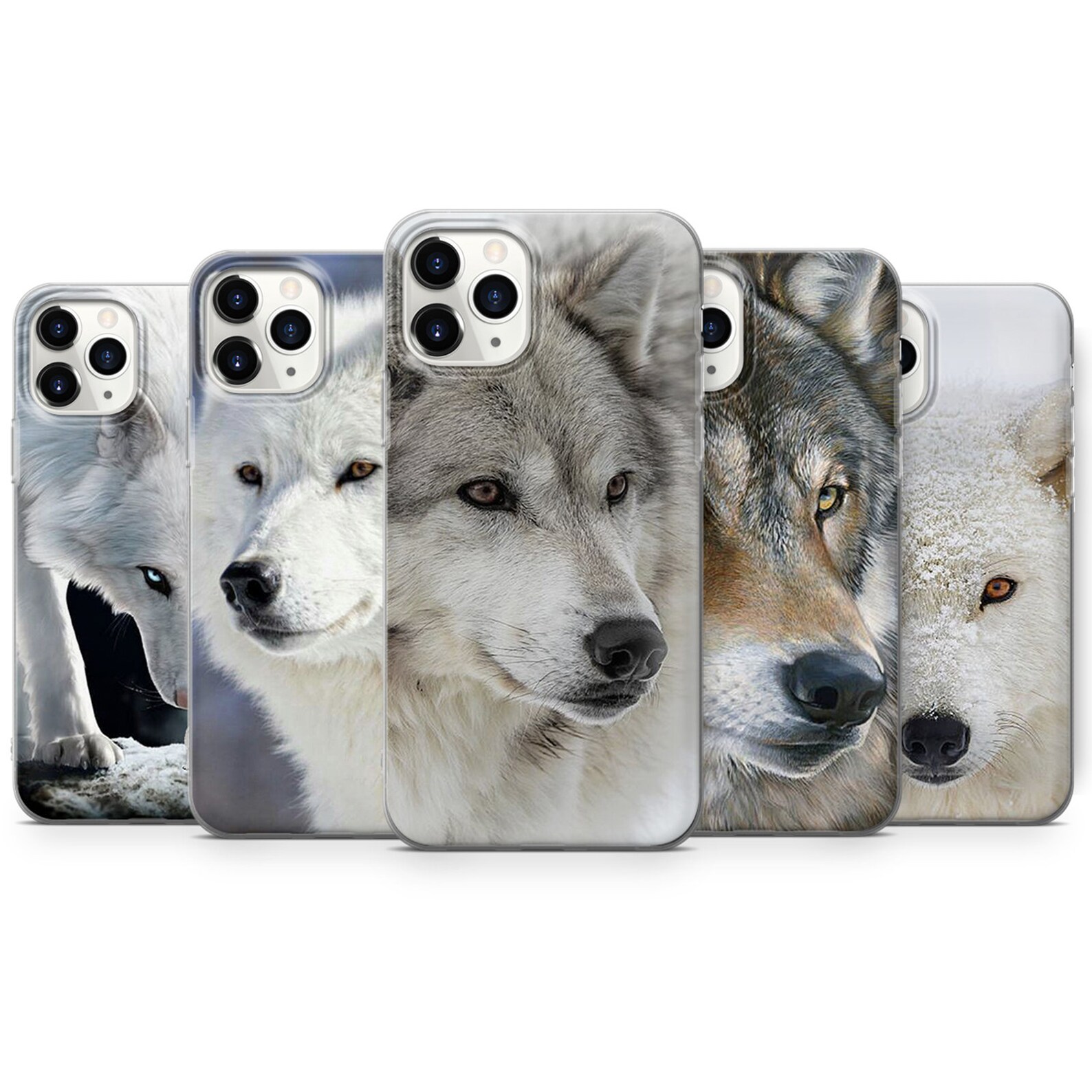 Wolf Phone Case Wolves Animal Cover Fit for iPhone 12, 7, 8, XS, XR, 11 ...