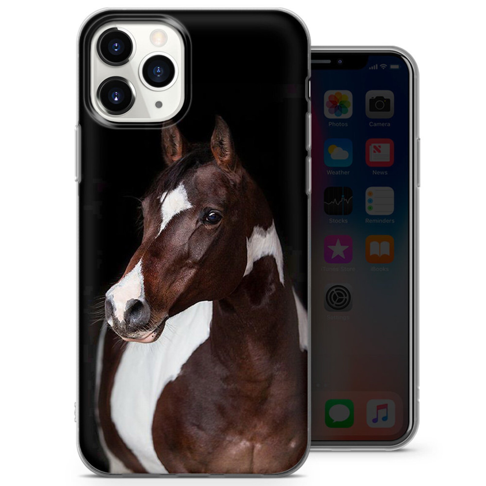 Horse Phone Case Animal Cover Fit for Iphone 12 7 8 XS Etsy UK