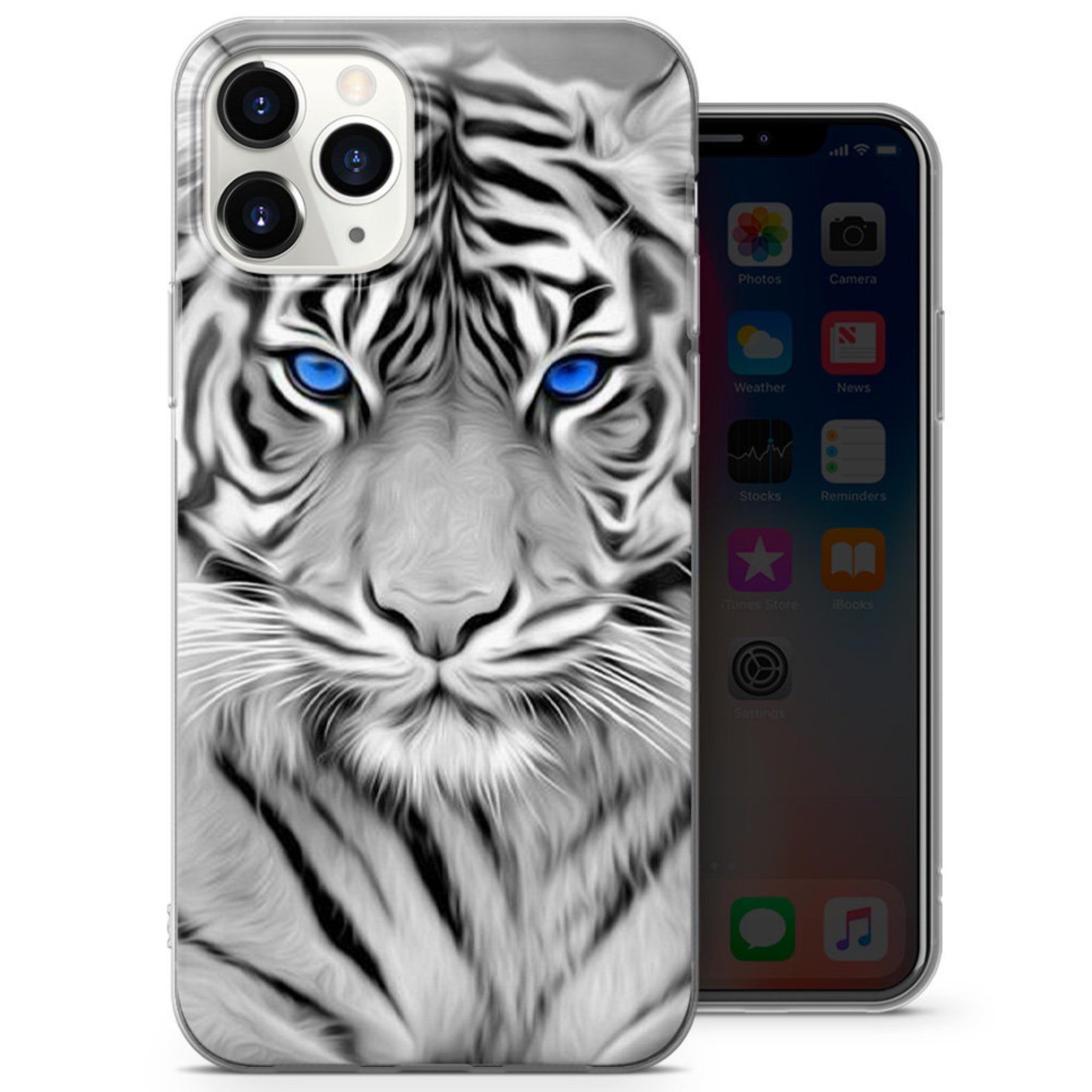 Tiger Phone Case Animal Cover Fit for iPhone 12, 7, 8, XS, XR, 11, 12