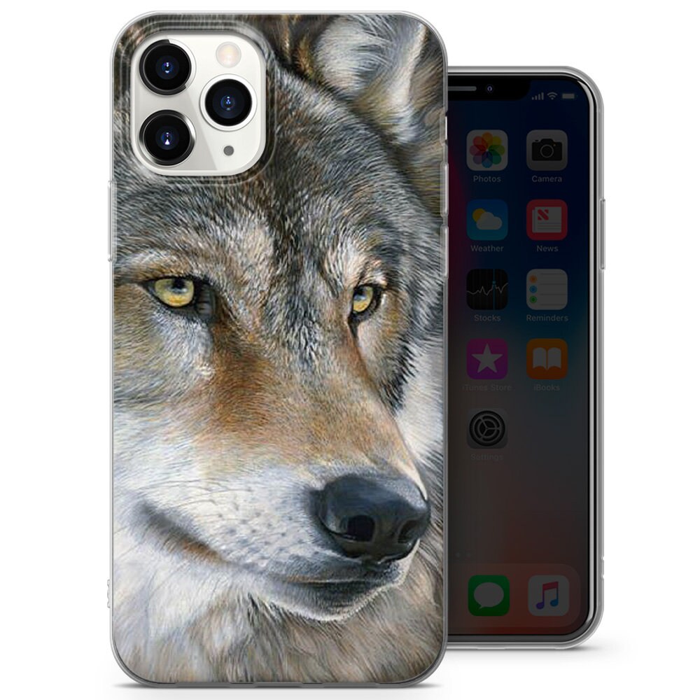 Wolf Phone Case Wolves Animal Cover Fit for iPhone 12, 7, 8, XS, XR, 11