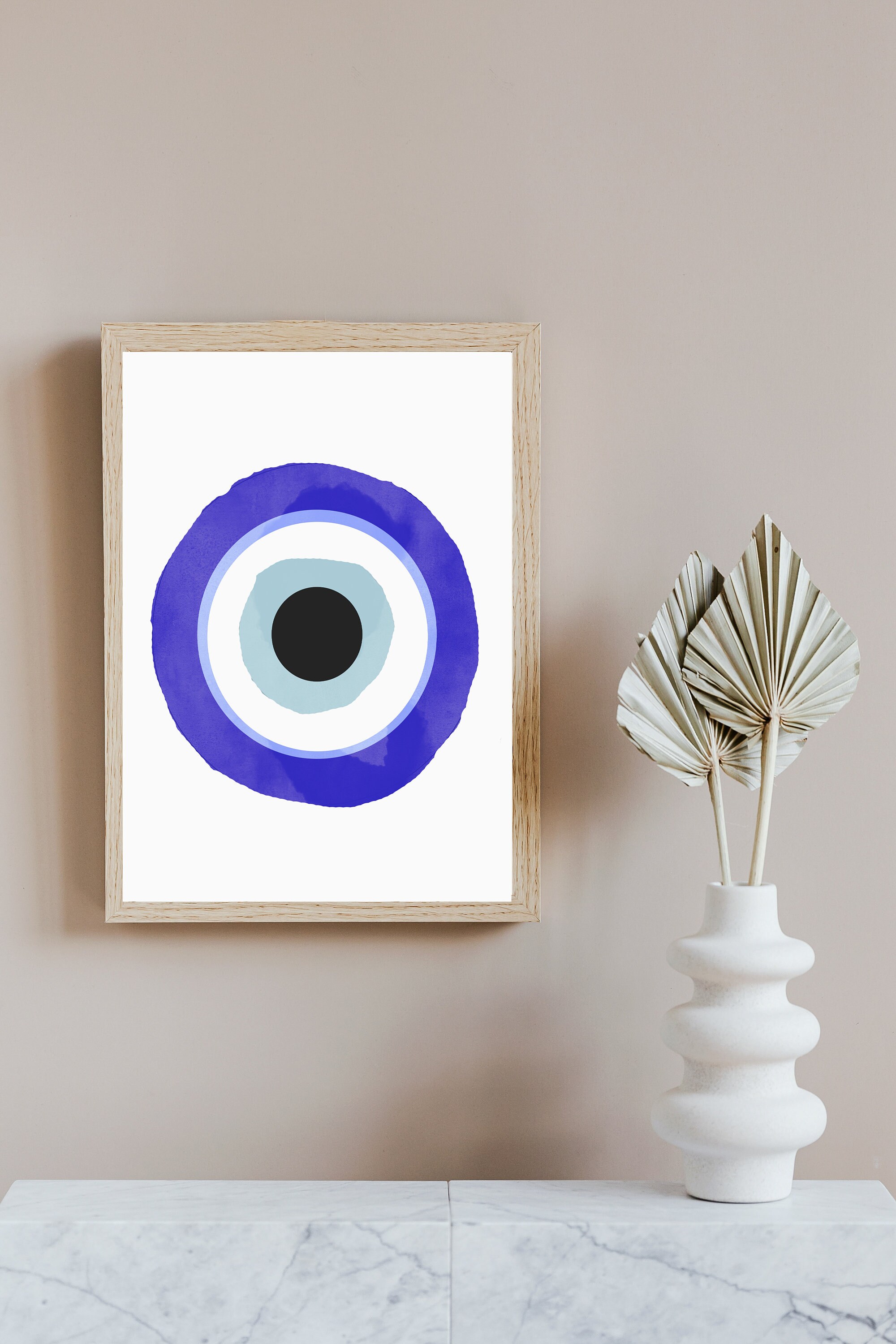 Evil eye print Evil eye digital print evil eye wall art Etsy