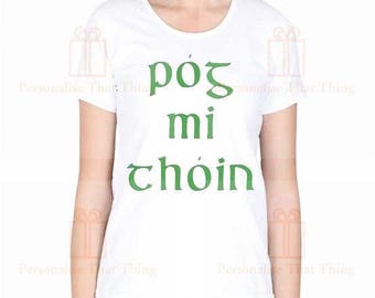 póg mi thóin Día de San Patricio besa mi culo trébol camiseta